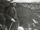 В.И. Ленин на прогулке в горах в окрестностях Закопане. Польша. Лето 1914